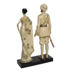 Indian Couple Handcrafted Figurine, Ivory - 43.5 Cm -decoration 5110401501183 3