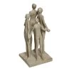 Four People Handcrafted Figurine, Cream - 24.5 Cm