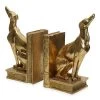 Dog Handcrafted Bookend, Gold – Set Of 2