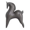 Resin Horse Figurine, Rustic Grey