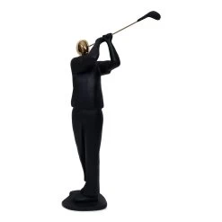 Putt Decor Accent, Black & Gold - 10x29 Cm