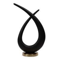 Drop Decor Accent, Raw Black & Raw Gold - 30x46 Cm