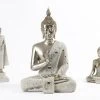 Praying Buddha, Silver - 37x60 Cm