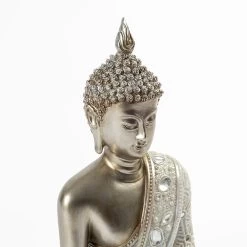 Sitting Buddha, Silver - 20x30 Cm -decoration 5110401501978 3