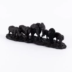 Safari Decor Accent, Black - 48x14x15 Cm