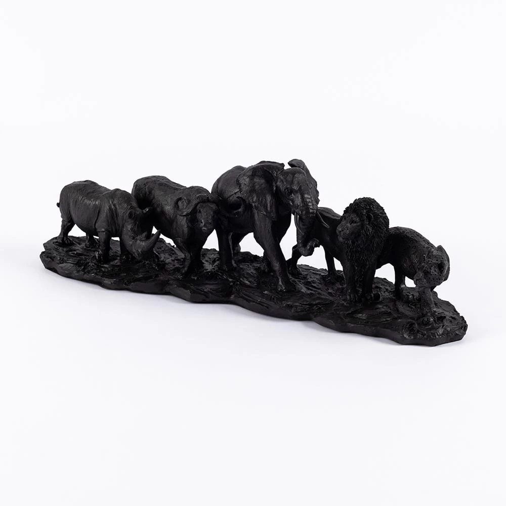 Safari Decor Accent, Black - 48x14x15 Cm 1 Safari Decor Accent, Black - 48x14x15 Cm