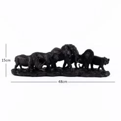 Safari Decor Accent, Black - 48x14x15 Cm 7 Safari Decor Accent, Black - 48x14x15 Cm -decoration 5110401502098 4 13