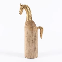 Trojan Handcrafted Decor Accent, Natural & Gold - 16x28.5 Cm -decoration 5110401502203 3 13