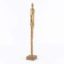 Cloak Handcrafted Decor Accent, Natural & Gold - 9x56 Cm