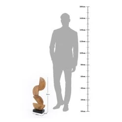 Retro Handcrafted Decor Accent, Natural & Black - 20x59 Cm -decoration 5110401502289 5 13