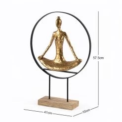 Breathe Handcrafted Decor Accent, Gold & Black - 41x57.5 Cm -decoration 5110401502296 4 13