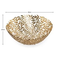 Bask Decor Bowl, Gold - 15x39 Cm -decoration 5110402100330 4