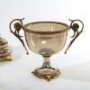 Taj Decor Bowl, Metallic & Gold - 34x23x27 Cm