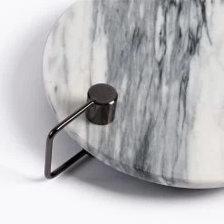 Savvy Decorative Tray, White & Pearl Black - 30x25 Cm -decoration 5110402100590 4