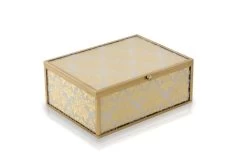 Decorative Gold Glass Box