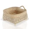 Tamara Bamboo Basket Medium - Whitewash