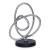 Elon Handcrafted Tangle Sculpture, Silver & Black - 29 Cm