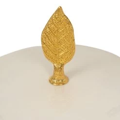 Decor Ceramic Box, White & Gold - 15x14 Cm -decoration 5110403004965 3