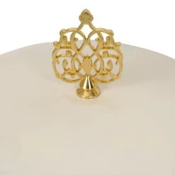 Decor Leaf Ceramic Box, White & Gold – 15x14 Cm 6 Decor Leaf Ceramic Box, White & Gold – 15x14 Cm -decoration 5110403004989 3