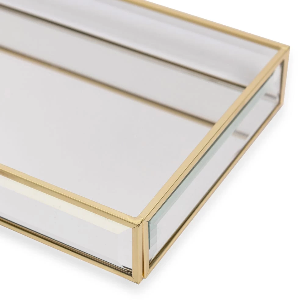 Calin Tray, Clear & Gold - 30x15 Cm 3 Calin Tray, Clear & Gold - 30x15 Cm - Image 3