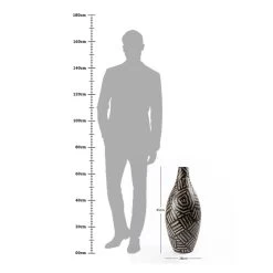 Doth Vase, Black & Natural - 28x65 Cm 7 Doth Vase, Black & Natural - 28x65 Cm -decoration 5110403005603 4