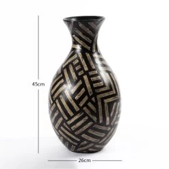 Doth Vase, Black & Natural - 26x45 Cm 7 Doth Vase, Black & Natural - 26x45 Cm -decoration 5110403005610 4