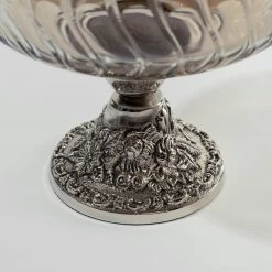 Tahia Decor Jar, Smoke & Nickle - 18x23.5 Cm -decoration 5110403005726 3