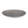 Impress Decorative Plate, Matte Silver - 44 Cm