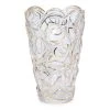 Stone Design Vase, Clear & Gold - Large