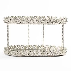 Elmas 2-Tier Perfume Rack, Silver - 31x18x16 Cm -decoration 5110501913039 3