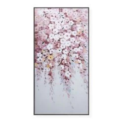 Bloom Framed Art, Pink - 60x120 Cm