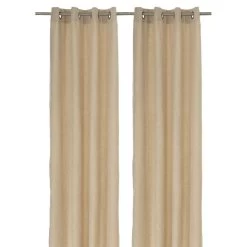 Chenille Curtain, 240 X 140 Cms, Natural