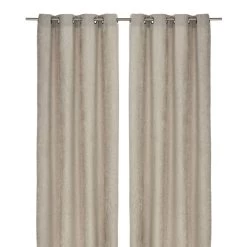 Chenille Curtain, 300 X 140 Cms, Silver