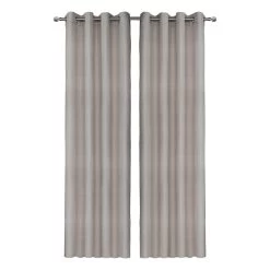 2-Piece Juniper Jacquard Curtain, Taupe – 135x300 Cm