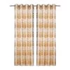 2-Piece Yuri Jacquard Curtain, Gold – 135x300 Cm