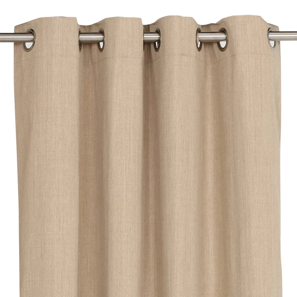 2-Piece Solar Curtain Set, Beige - 140x300 Cm 2 2-Piece Solar Curtain Set, Beige - 140x300 Cm - Image 2