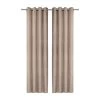2-Piece Corduroy Curtain, Beige – 135x300 Cm