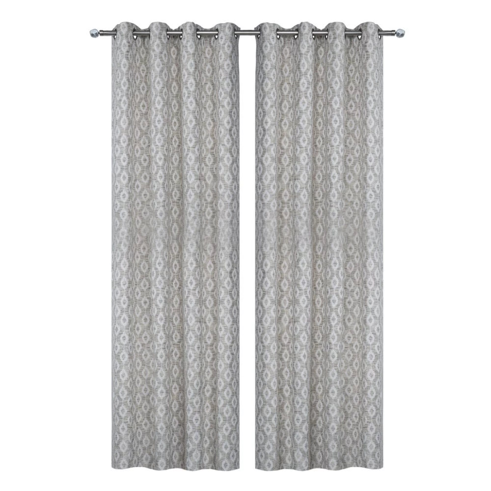 2-Piece Morris Curtain Set, Grey - 135x240 Cm 1 2-Piece Morris Curtain Set, Grey - 135x240 Cm