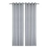 2-Piece Clint Curtain Set, Silver - 140x240 Cm