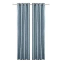 2-Piece Sheldon Curtains, Blue – 135x300 Cm