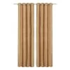 2-Piece Texas Curtains, Gold – 135x300 Cm