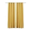 2-Piece Maliha Curtain Set, Ochre - 140x300 Cm