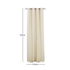 2-Piece Zayn Curtain Set, Cream - 140x300 Cm -decoration 5110701503603 3