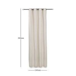 2-Piece Zayn Curtain Set, Ivory - 140x300 Cm -decoration 5110701503610 3