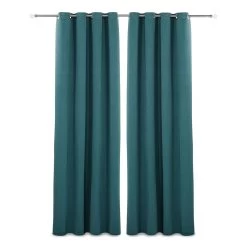 2-Piece Zayn Curtain Set, Teal - 140x300 Cm