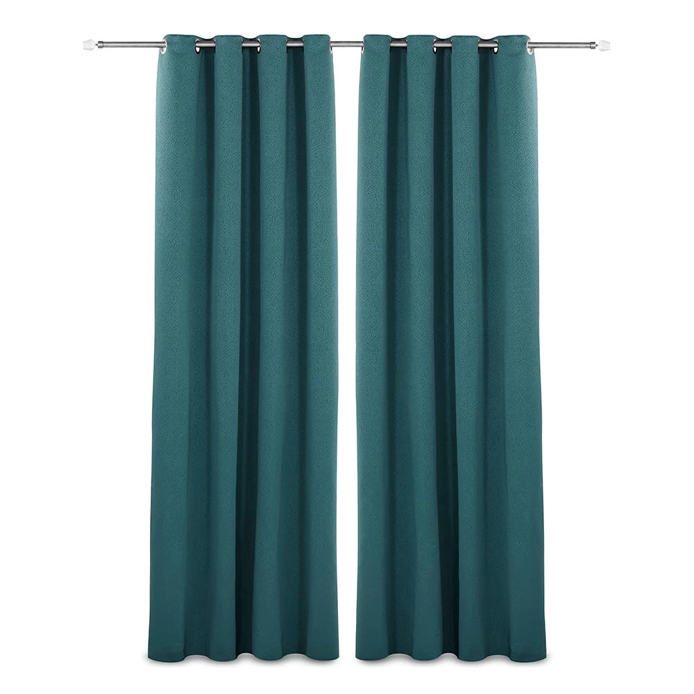 2-Piece Zayn Curtain Set, Teal - 140x300 Cm 1 2-Piece Zayn Curtain Set, Teal - 140x300 Cm