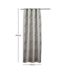 2-Piece Mabel Curtain Set, Light Gold - 140x300 Cm -decoration 5110701503658 3