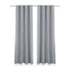 2-Piece Dayton Curtain Set, Silver - 135x300 Cm