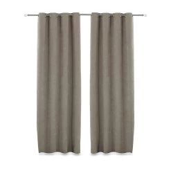 2-Piece Dayton Curtain Set, Taupe - 135x300 Cm