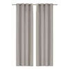 2-Piece Melis Black Out Curtain Set, Ivory - 135x300 Cm